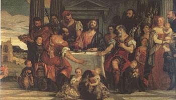 Paolo  Veronese Supper at Emmaus (mk05) Spain oil painting art